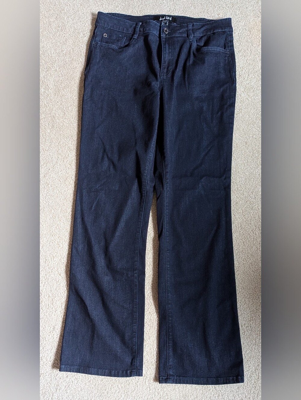 Women’s Dark Blue Stretch Jeans - Classic Straight Leg